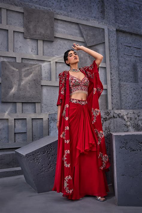 LAALSA INDOWESTERN CAPE SET – Miku Kumar