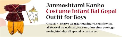 TMT HUB Traditional Krishna Dress for Kids | Janmashtami Kanha Costume ...