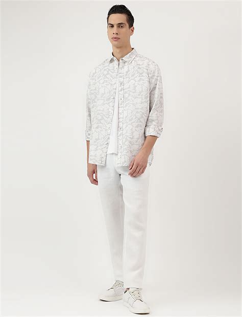 Buy Relaxed Fit Linen Mix Spread Collar Shirt at Marks & Spencer