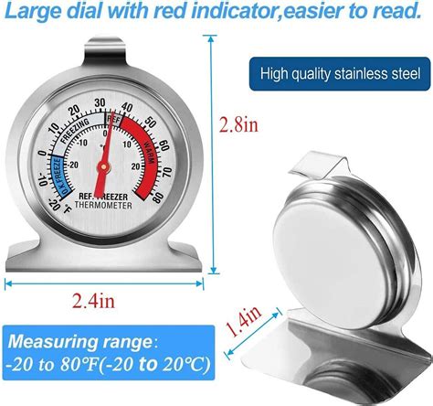 Refrigerator Freezer Thermometer Fridge DIAL Type | Ubuy India