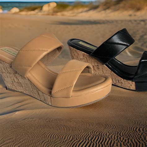 Double Strap Cork Wedges – Lamir Design