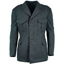 Buy New Men Swiss army wool jacket uniform suit top Military Grey Pea ...