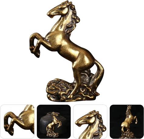 Buy iplusmile Standing Horse, Horse Statue Home Decor Feng Shui Horse ...