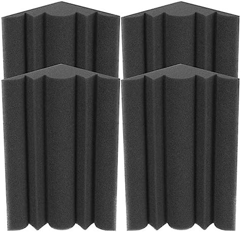 Bass Traps Acoustic Foam 4pcs Acoustical Wall Panels Noise Canceling ...