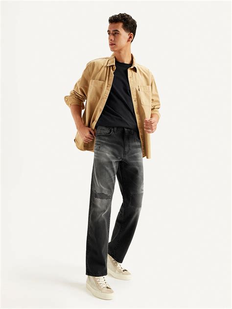 Men's 550'92 Black Loose Fit Mid Rise Jeans – Levis India Store