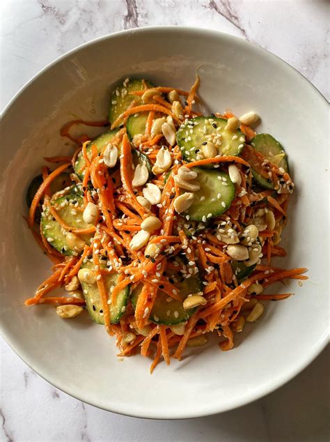 Carrot and Cucumber Salad - Tasty Simply Vegan