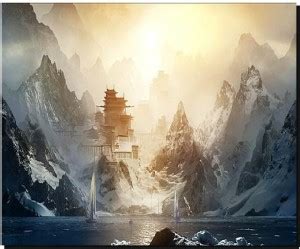 SKY DOT artwork fantasy art mountains landscape Non Slip Base Mousepad ...