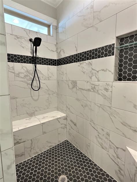 Black and White Tile Bathroom