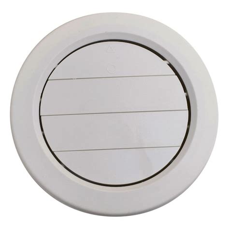 Valterra A/C CEILING REGISTER ADJ. ROTATING 5IN PLASTIC, MEDIUM WHITE ...