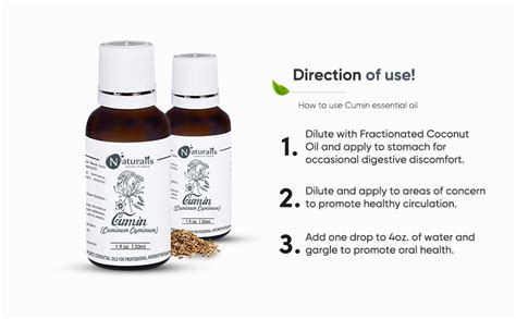 Naturalis Essence of Nature Cumin Essential Oil - 30ml : Amazon.in: Beauty