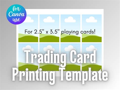 Printable 2.5" X 3.5" Card Template | DIY TCG Playing Cards | Instant ...