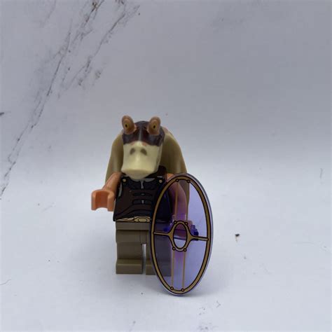 LEGO Jar Jar Binks minifigure Star Wars 75080 9499 7929 Episode 1 mini ...