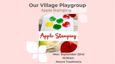 Apple Stamping Craft Mount Trashmore, Kid's Cove at Mount Trashmore ...