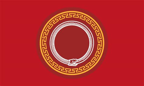Greeting the Year of Snake, ornament for Imlek red and gold background ...