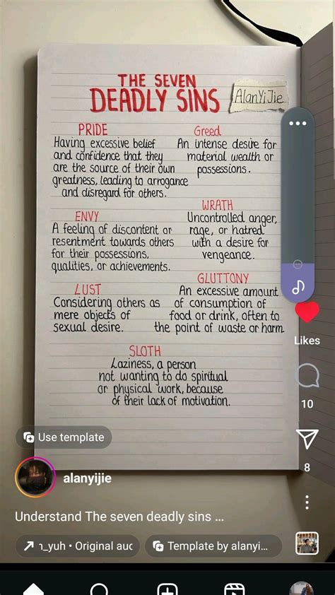 7 DEADLY SINS | Bible study notes, Bible study topics, Bible study verses