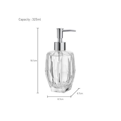 Buy OBSESSIONS Acrylic Soap and Lotion Dispenser Transparent Online