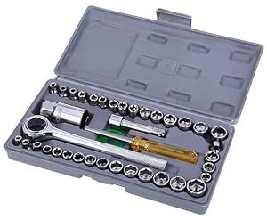 SP Electron 40 in 1 Pcs Wrench Tool Kit & Screwdriver and Socket Set ...
