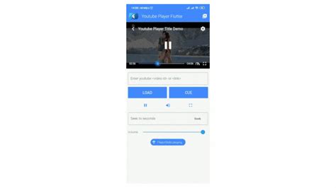 Image result for Sample Video Player for iOS in Flutter