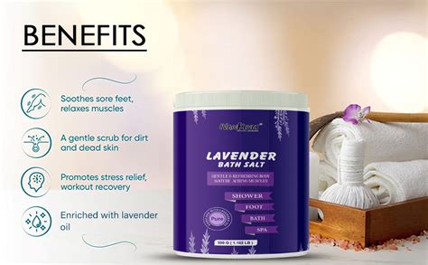 Buy Nankings Lavender Bath Salt - Enriched With Epsom Salt, Lavender ...