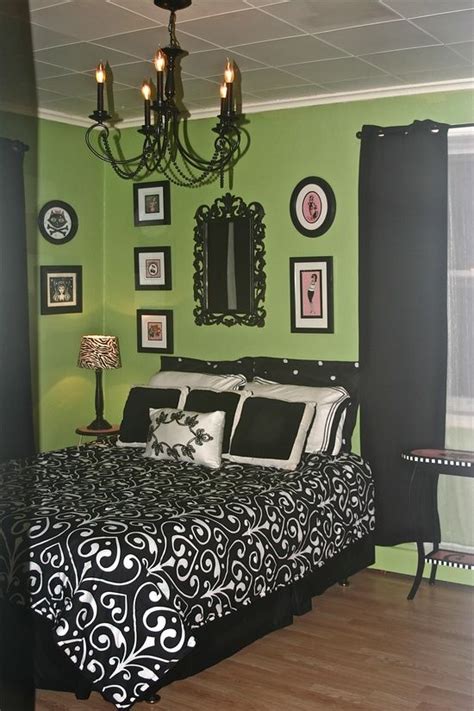lime green and white bedroom ideas