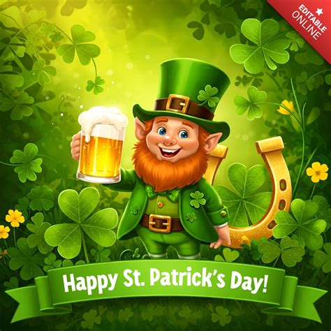 Modelo de design de comemoração do dia de São Patrício para eventos ...