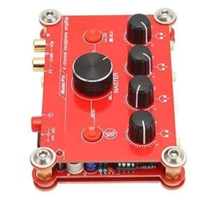 EXCLUZO Headphone Amplifier, Red 4 Channel Power Amplifier Module ...