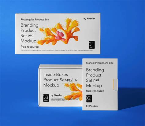 Free Product Branding PSD Sleeve Box Mockup