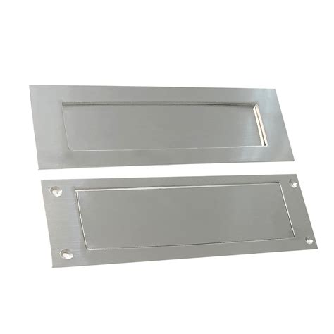 Venia Stainless Steel Front Door Mail Slot 3x4 Inch Through Door Letter ...