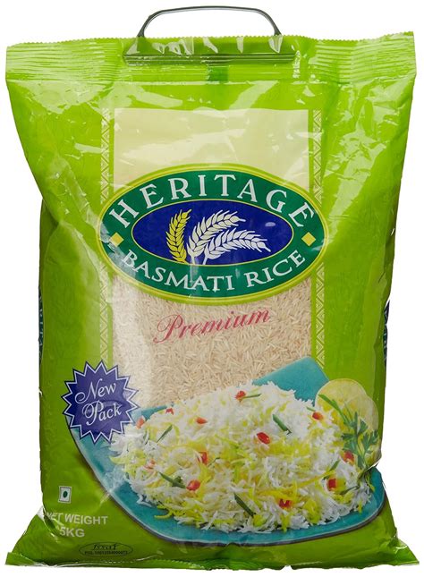 Heritage Basmati Rice (Old), 5kg : Amazon.in: Grocery & Gourmet Foods