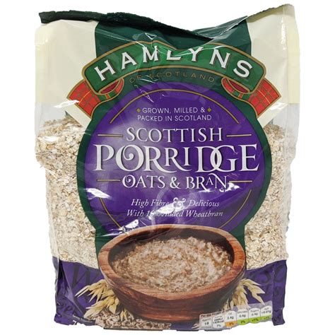 Hamlyns Scottish Porridge Oats & Bran 750g – Blighty's British Store