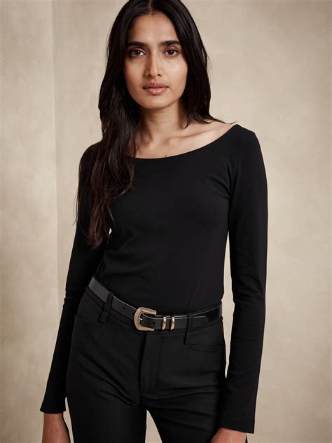 Refined Scoop-Neck T-Shirt | Banana Republic