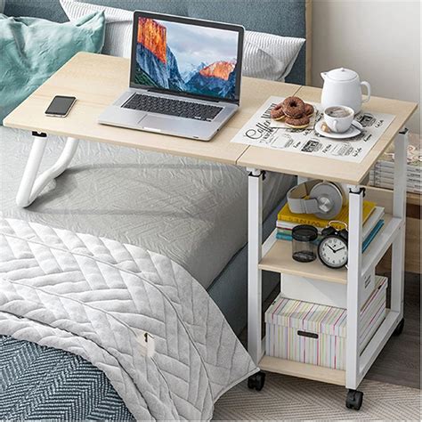 Adjustable Collapsible Overbed Table with Wheels - Nepal | Ubuy
