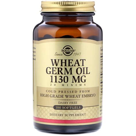 Solgar, Wheat Germ Oil, 1,130 mg, 100 Softgels - Byclue