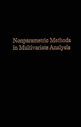 Buy Nonparametric Methods in Multivariate Analysis Book Online at Low ...