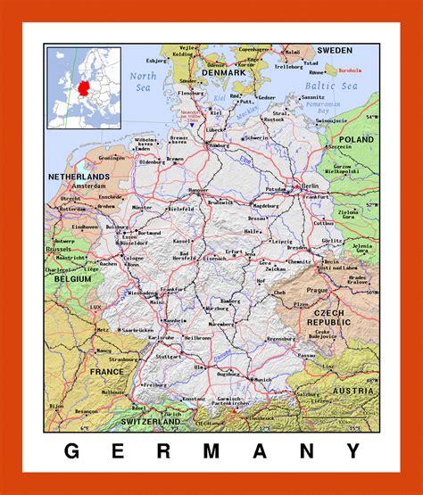 Image result for Map of Germany