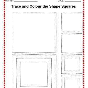 Buy Shape Tracing Worksheets , Tracing Worksheets for Preschool Kids ...
