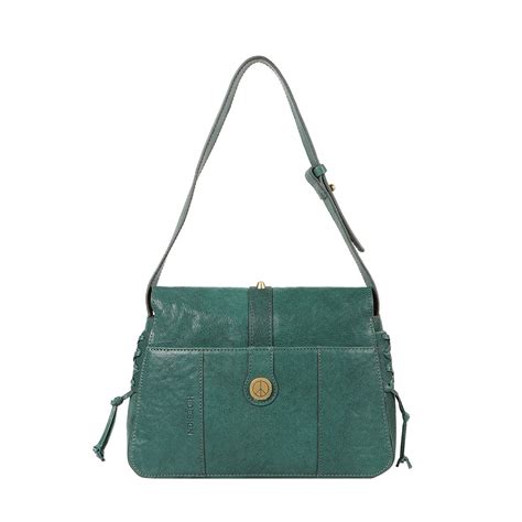 Buy Hidesign Guevara 02 Green Women's Shoulder Bag - (28 X 20 X 6 Cms ...