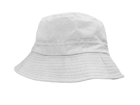 Premium Photo | White bucket hat isolated on white