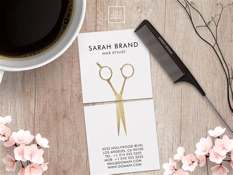 Hair Stylist Business Cards 的图像结果