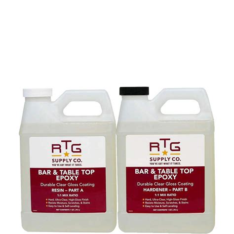 RTG Bar & Table Top Epoxy Resin for Bars Countertops Furniture and ...