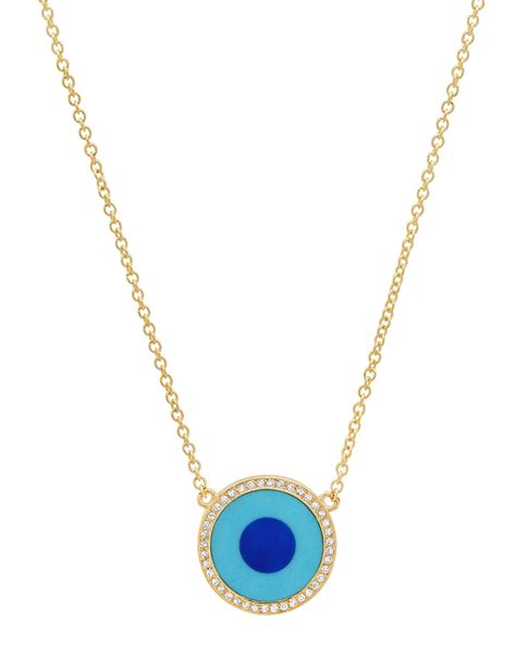Jennifer Meyer 18k Evil Eye Necklace | Neiman Marcus