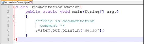 Documentation Comment : Example