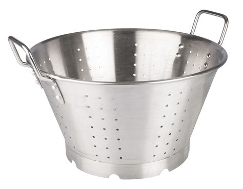 Winco SLO-16 Heavy Duty Stainless Steel Colander, 16 Qt. - LionsDeal