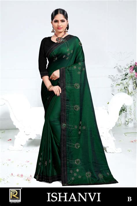 Ronisha Ishanvi Embroidery Worked Sarees Collection