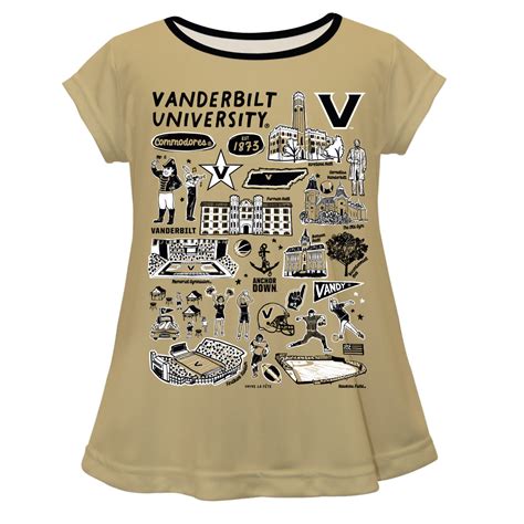 Vanderbilt University Commodores Hand Sketched Vive La Fete Impression ...