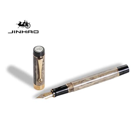 Jinhao Century 100 Fountain Pen Marble Brown- Fine – The Pen World