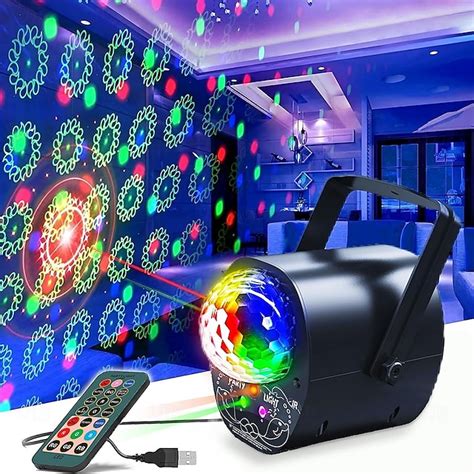 Disco Ball Light with Dynamic LED Stage & Strobe Lights - Sound ...