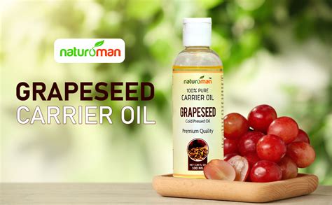 Buy Naturoman 100% Pure Natural Cold Pressed Grapeseed Carrier Oil for ...