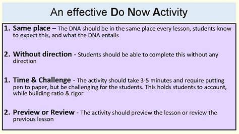 Image result for Do Now Activity Examples