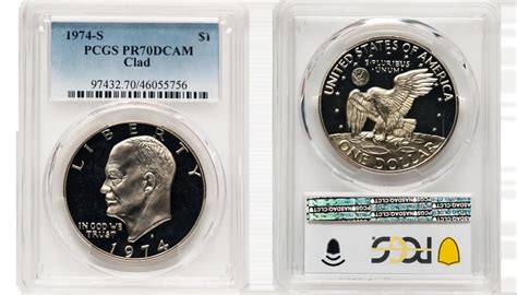 1974 Silver Dollar Value: Eisenhower Dollars (D, S, No Mint Mark ...